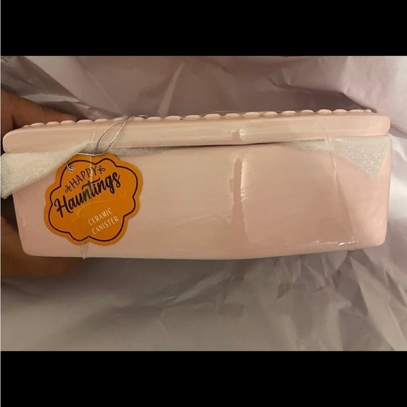 Pink bay coffin trinket / storage box ceramic - Picture 3 of 3